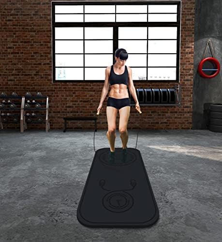 Keolorn jump corda tapete interno e de ruído externo Faça de exercício de exercício de 8mm de 8 mm de fitness Exercício