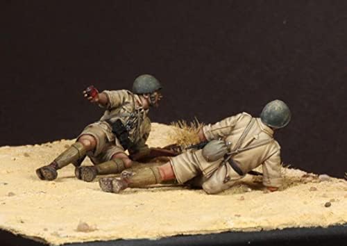 1/35 Soldado de resina Modelo da Segunda Guerra Mundial Soldados da África do Norte Kit Modelo de Miniatura // 58Z1-9