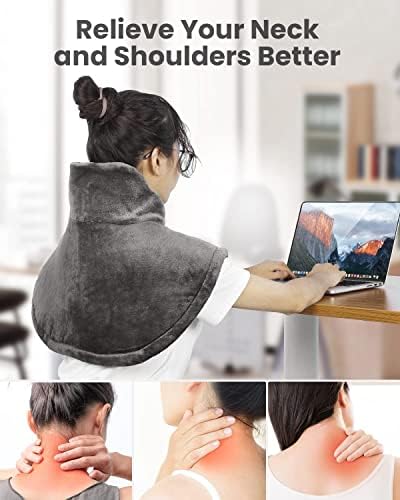 Escala inteligente renpho para peso corporal e almofada de aquecimento para pescoço e ombros