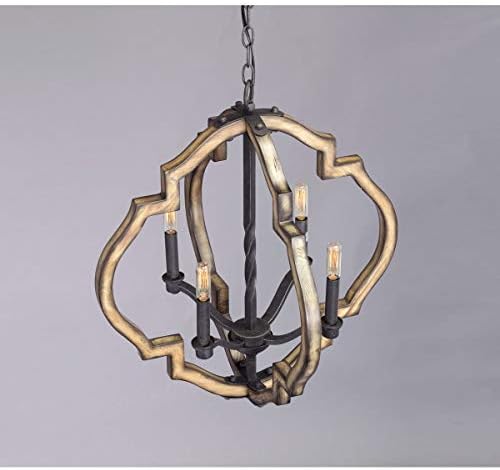 Spicewood Collection 4 Light Farmhouse Chandelier Light Gilded Iron