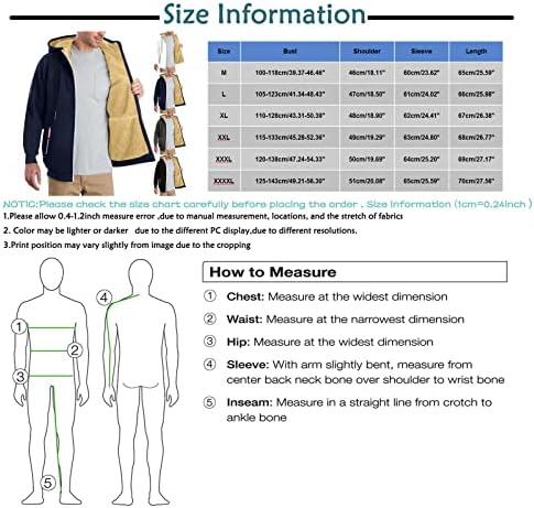 Jaquetas e casacos de roupas e casacos da ADSSDQ Mens, Menas de praia de manga comprida Holida de férias Plus Tamanho Solid Gross Coats Super3