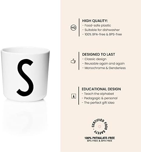 Letters de design tampas de copo Sippy para xícaras de melamina projetadas na Dinamarca | Tampa de bebida durável
