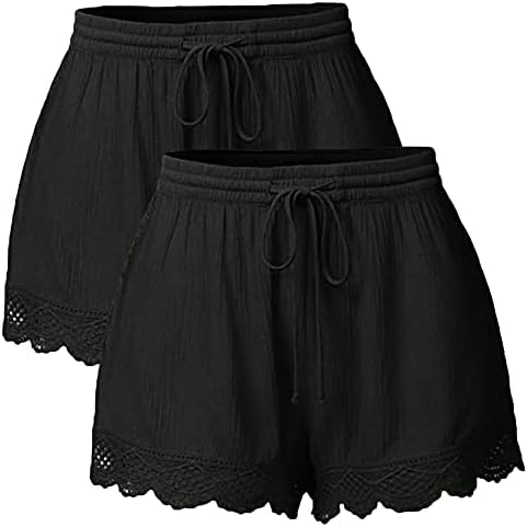 Mulheres 2 peças corda de renda amarra shorts ioga esportes calças curtas Leggings calças plus size