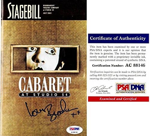 Brooke Shields assinado - Cabaret autografado em julho de 2001 Revista Original Stagebill - Companhia de teatro rotatória no