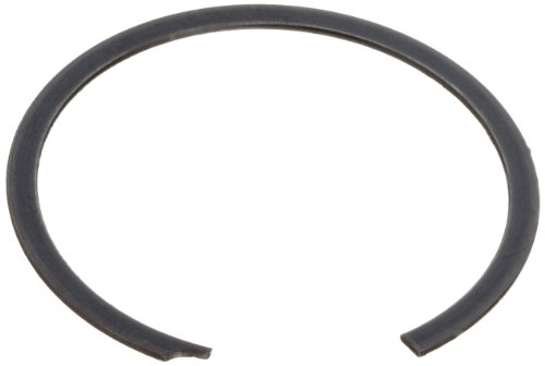 Anel de retenção interno padrão, Spiral, SAE 1070-1090 Aço carbono, acabamento simples, diâmetro de 1/4 de furo, 0,015 de espessura,