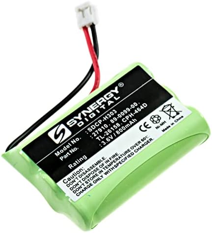 Synergy Digital Cordless Phone Battery, compatível com AT & T-LUCENT SB67108 MACHOMENTO DE BATERAGEM DE BATERIA DE POLENTE INCLUI: