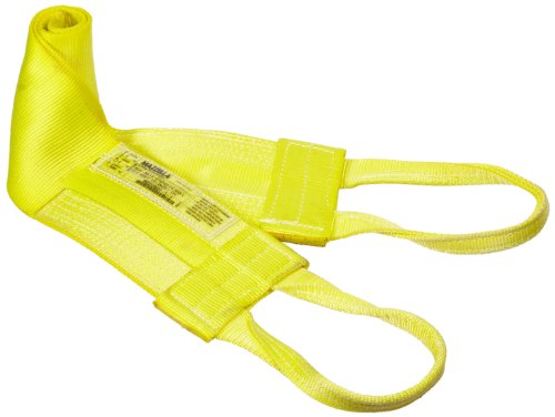 Tecnologias de levantamento de Mazzella 5000-3444 WLA1-806 NYLON ANELIONAÇÃO SLING EMECIMENTO, LIFT LIFT, AMARELO,