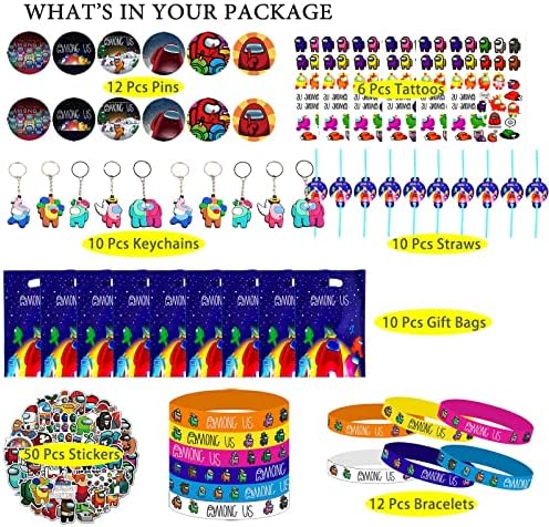 Entre os suprimentos de festa, as decorações de festas de aniversário incluem adesivos de pulseira sacos de festa palhetas pinos de