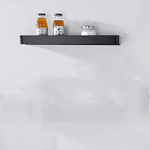 Fvrtft Rack de chuveiro Prateleiras de chuveiro auto-adesivo Sem perfuração Prata de banheiro Alumínio de parede preto