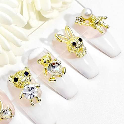 10pcs Decoração de unhas Sólido funcional não -queda Jóias de arte de unhas de unhas para acessórios de unhas de garotas strassils de unhas -