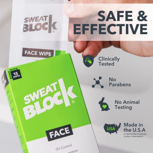 Sweatblock diário antiperspirante lixo + controle oleoso da pele, minimize o brilho e proteja a maquiagem. Ideal para rosto, testa