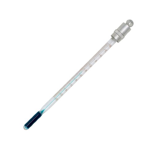 SP BEL-ART, H-B Durac Plus Termômetro de laboratório líquido em vidro de bolso; -10 a 110c, caixa de metal fechado, preenchimento de líquido orgânico