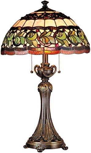 DALE TIFFANY TT101110 ALDRIDGE TABLE Lamp, bronze