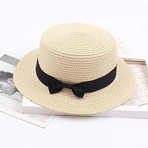 Chapéu de palha sólido praia sol viseira senhoras chapéu de tampo feminino de verão tampa de beisebol de verão de beisebol angustiado