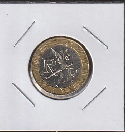 1991 Figura Winged Divide RF dentro do Circle 10 Francs Choice sobre detalhes não circulados