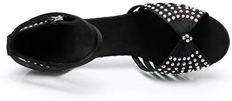 Hroyl Women's Latin Dance Shoes Salsa Ballroom Performance Practice Sapatos de dança Profissional G710-7011