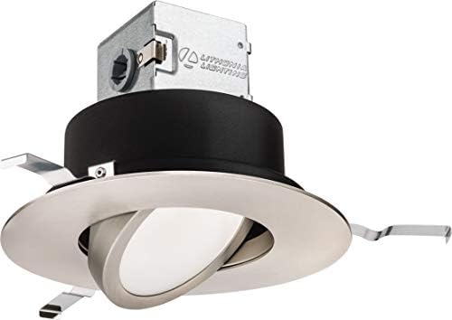 Lithonia Lighting Rd 27K 90CRI BN M6 OneUp-6JBK LED direto LED Robled Inpowlight, 2700K/10.9W/820L, níquel redondo