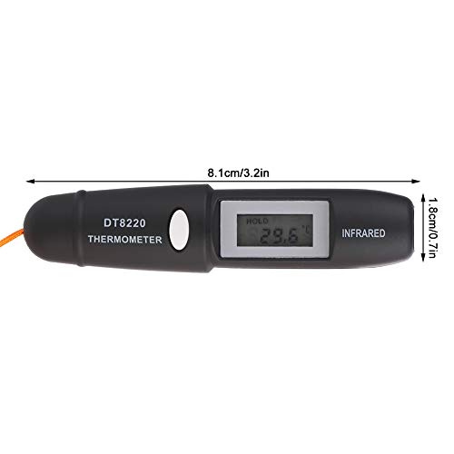 Termômetro infravermelho, mini termômetro infravermelho sem contato, temperatura IR Medição de LCD digital LCD, para cozinha e cozinha