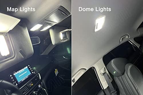 Xpismii 10 peças 6000K HRV White LED Interior Light Kit Package Substituição para Honda HR-V 2014 2015 2017 2018 2019 2020 2021, com diagrama de colocação e ferramenta de instalação