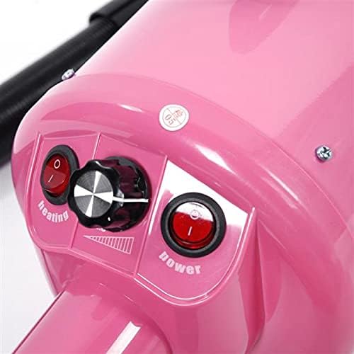 NC portátil e prático Pet Groomming Blow Hair Sece ， Velocidade de velocidade de velocidade de frequência de frequência de velocidade de cão secador de cabelo- rosa ， EUA padrão-120V 2800W