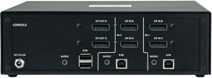Tripp Lite Switch KVM seguro de 2 porta monitor DisplayPort 4K NIAP TAA