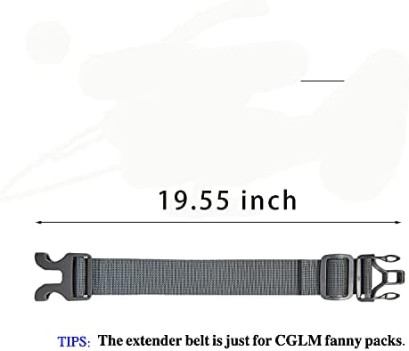 Cinta de extensão da cintura Fanny Pack - cinto de cintura ajustável durável para fivela da cintura da cintura da fã de pacote