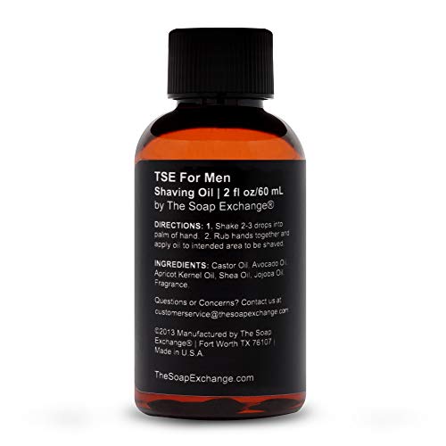 Tse for Men Pré -Shave Oil - Lavanda Sage Sage - Crafado à mão 2 fl oz / 60 ml Ultra Glide, Lubrificação premium, ingredientes