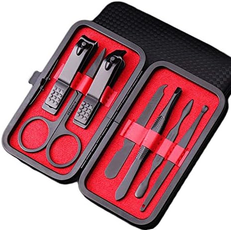 ANKANG 7PC UNID TOOL FOOL SOLENDELY AÇO ANELFORTE CORTE CUMPTER PICK EAR KIT MANICURE MANICURE Pedicure Scissor Tweezer