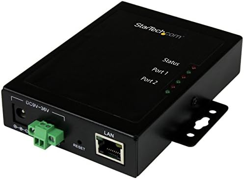 Startech.com 2 Porta Serial para IP Ethernet Server - RS232 - Metal and Mountable - Serviço de dispositivo serial - RS232