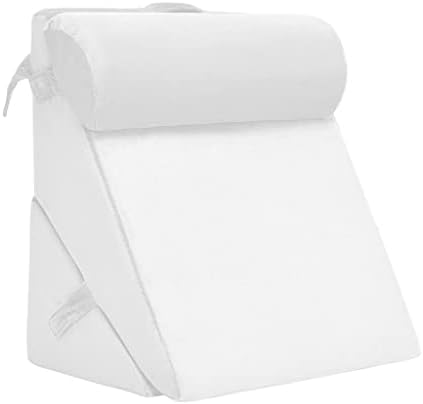 Pillow de cunha de cama Zsedp Suporte de coloração ajustável para apoio de espuma de espuma de cabeça de cabeça de cabeça de pescoço de pescoço branca