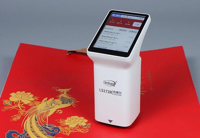 LS172B 45/0 Colorímetro com Bluetooth com tela de toque para revestimento Comparação de medição de cor de tinta de plástico
