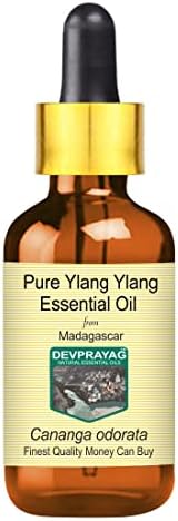 DevPrayag Pure Ylang Ylang Essential Oil com vapor de gotas de vidro destilado 2ml