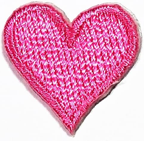 Kleenplus Mini Pink Heart Bordado Bordado Patch Fabric Stick Love Mom Day Cartoo