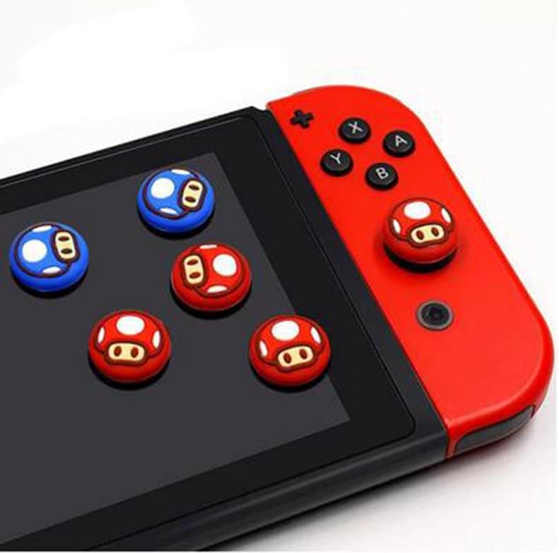 Caps de capa de joystick analógicos de tampa de tampa de polegar de silicone para Nintendo Switch NS Lite Joy-Con substituição