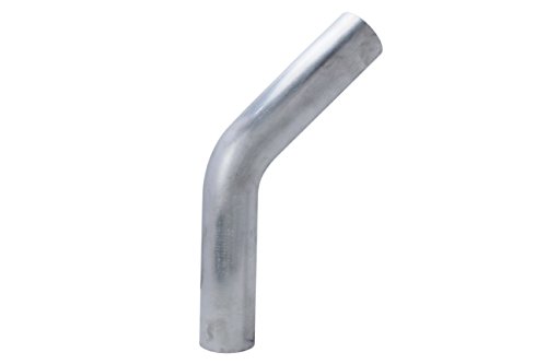 HPS 1-7/8 OD, 45 graus Tubos de cotovelo de alumínio Bend, comprimento da perna de 6 de cada lado, 2 1/4 CLR, 6061