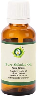R V Essential Shikakai Oil | Acacia concinna | Para crescimento do cabelo | Adiciona brilho | Luta com caspa | Fortalece as