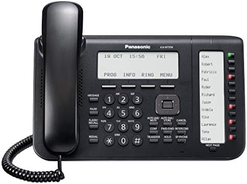 Panasonic KX-NT556-B de 6 linhas LitLit LCD Display IP Phone