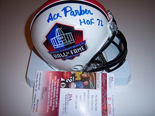 Ace Parker Duke, Hof, Yankees JSA/CoA Mini capacete assinado - Mini capacetes de faculdade autografados
