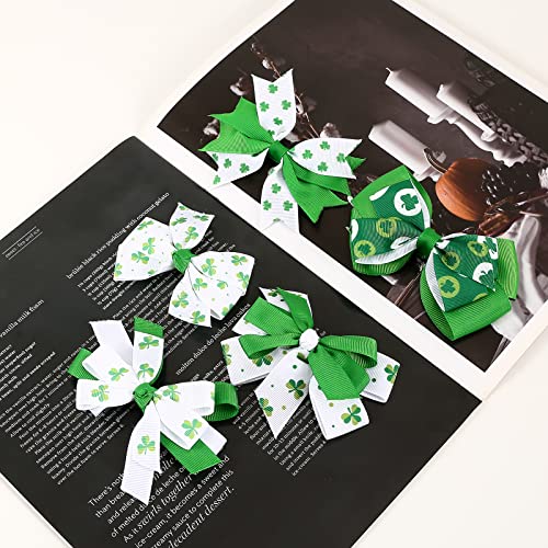 5 PCs St.Patrick's Dia dos cabelos Clipes Shamrock Cabelo CLIPS IRLANDESCENTE GREEN GREEN SHAMROCK CLOVER CABE