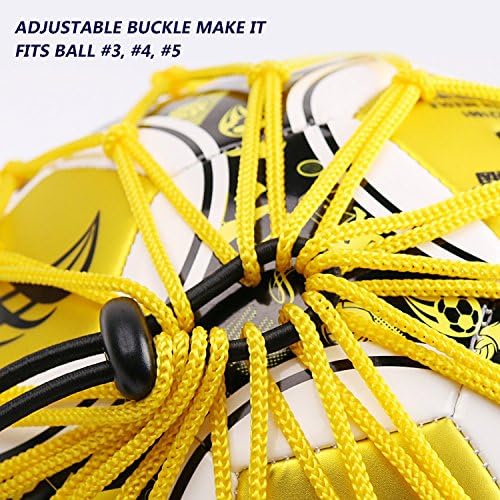 Podiumax Handle Treinador de chute de futebol solo com novo design de rede bloqueada, bungee bungee elástico de bola de futebol