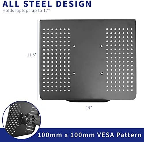 Bandeja de plataforma de aço de notebook para laptop Vivo apenas para o suporte de montagem Vesa, encaixa orifícios de