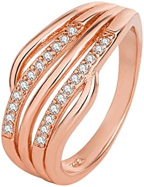 Casamentos e anéis de noivado jóias ajustáveis ​​Jóias elegantes de pedras preciosas decorações de festas de pedra de pedra