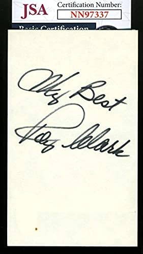 Roy Clark JSA CoA assinou o autógrafo de cartão de índice 3x5