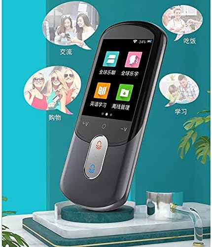 Eyhlkm novo Smart Instant Instant Voice Photo Tradutor de digitalização de 2,8 polegadas Tela de toque Wi-Fi Suporte