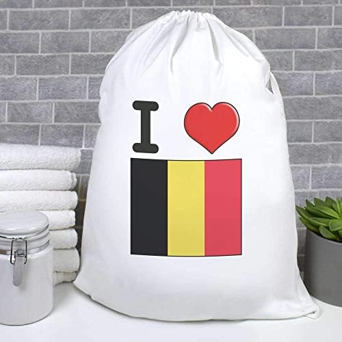 Azeeda 'eu amo a Bélgica' Lavanderia/Bolsa de Lavagem/Armazenamento