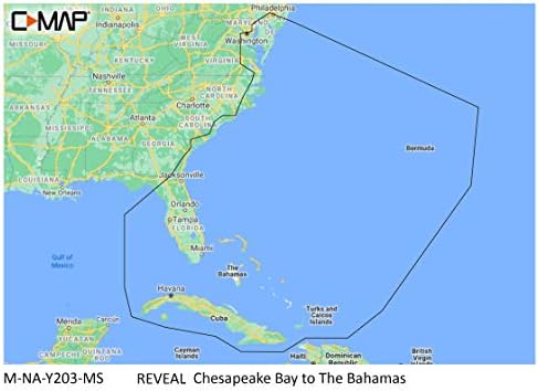 C-MAP Revelar gráficos costeiros para navegação marítima de GPS com alívio sombreado, batimetria de alta resolução,