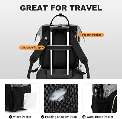 Backpack de laptop lovevook para mulheres mochilas de computadores de moda de moda Backpachas de viagem Purse Doctor de enfermagem