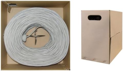 ACCL 1000ft CAT6 UTP Ethernet Cabo, sólido, Pullbox, cinza, 1pk