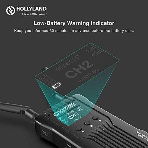 Hollyland Mars 400s [OFICIAL] Transmissor de vídeo sem fio SDI/HDMI sem fio e receptor de 400 pés de longo alcance 0,1s baixa latência, para cinema de cinema de cinema de cinema