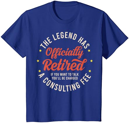 A lenda aposentou oficialmente a t-shirt de presentes de aposentadoria de aposentadoria